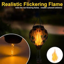 2PC Hot Air Balloon Solar Lantern with 2PC Shepherd Hook, Flickering Flame Hanging Solar Lanterns Outdoor Lights Waterproof Lanterns Decorative Garden Patio Yard Party Decor (Sunflower) by GreenHaven Gardens