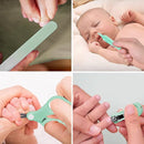 Baby Nail Trimmer Electric-12 in 1 Baby Nail Clippers Safe Baby Nail File Kit with a Nail Clipper, Scissor, Tweezers, and Nail Files by TinyTreasures Baby Boutique