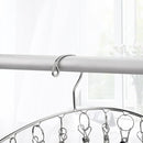Toplife Clothes Hanger with 10 Clips, Stainless Steel, Windproof, for Drying Socks, Bras, Underwears, Baby Clothes, Hats, Scarfs, Towels, Pants and Gloves, Set of 4 by TinyTreasures Baby Boutique