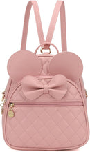 KL928 Girls Bowknot Polka Dot Cute Mini Backpack Small Daypacks Convertible Shoulder Bag Purse for Women by TinyTreasures Baby Boutique
