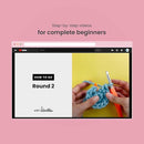 The Woobles Crochet Kit for Beginners - Easy Arts and Crafts Knitting & Crochet Animals Kit As Seen On Shark Tank - Fred The Dinosaur by TinyTreasures Baby Boutique