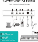 MUSTAR Digital Piano 88 Key Weighted with Stand, 88 Key Semi Weighted Keyboard Piano MEP-900, Portable Electric Piano Keyboard 88 Keys with Bluetooth Connection, Case, Sustain Pedal, MDF, Black by TinyTreasures Baby Boutique
