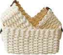 Small baskets for Organizing,Cute woven Storage basket with recycled paper rope for Shelves Bathroom,Little decorative basket,Set of 3 (Beige) by GreenHaven Gardens