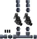 Rain Bird 100DVF Dura Manifold Valve Kit with Flow Control - Slip 100DVF-NPT (2 Zone) by GreenHaven Gardens