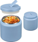 26oz Soup Thermo for Hot Food Kids with Buckle Lid Insulated Vacuum Food Jar Wide Mouth Leakproof Stainless Steel Lunch Container (Blue) by TinyTreasures Baby Boutique