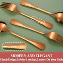 50 Pcs Rose Gold Silverware Set for 10, Food Grade Stainless Steel Flatware Set, Eating Utensils Sets Include Fork/Knife/Spoon,Home Kitchen Tableware Set, Reusable Cutlery Set, Dishwasher Safe by CozyNest Decor