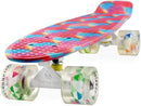 Skateboards Complete 22 Inch Mini Cruiser Retro Skateboard for Kids Boys Youths Beginners by TinyTreasures Baby Boutique