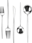 Silverware Set, KassKa 20 Pieces Flatware Cutlery Set, Stainless Steel Utensils Set Spoon Fork Knives Set for Home Restaurant and Kitchen, Mirror Polished Finished, Service for 4 by CozyNest Decor