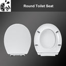 1M Soft Close Toilet Seat Round, Patented Quick Releasing for Easy Cleaning, Anti-Wiggling Design, Easy Installation by TinyTreasures Baby Boutique