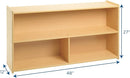 Angeles Value Line Preschool 2-Shelf Storage, Classroom Organization, Cubbies for Daycare, Assembly Required, 48" L x 12" W x 27" H by TinyTreasures Baby Boutique