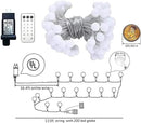 Globe String Lights 115 Feet 200 LED,Plug in Fairy String Lights with Remote Timer Extendable, 8 Modes Indoor Outdoor String Lights for Wedding Bedroom Classroom Patio Garden by GreenHaven Gardens
