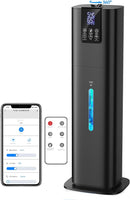 8L Smart Humidifiers for Bedroom Large Room, 2.1Gal Cool Mist Top Fill Diffuser Ambient Light, App & Remote Control, 3 Mist Modes, Quiet Humidifier for Home Office Plant (Black) by TinyTreasures Baby Boutique
