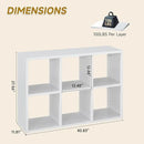 4 Cube Book Shelf - High-Strength Steel Cube Storage Organizer with Open Display Shelves for Living Room by CozyNest Decor