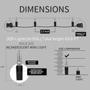 300LIGHTS(2*150L) Pink Extra-Bright with End Connectors Christmas Decorative Lights 19.44m UL Certified Mini String Light Set Waterproof for Home Garden Holiday Tree Party Patio Decor Wedding by CozyNest Decor