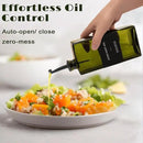 Olive Oil Dispenser Bottle for Kitchen - UV-Protected Oil Bottles 16.9oz, Oil and Vinegar Dispenser Set, Drip-Free Pourer, Elegant Kitchen Essential- 16.9oz, Set of 4 by CozyNest Decor