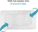 NTBAY 2 Pack Waterproof Crib Mattress Protector, Quilted 28"x52" Toddler Fitted Sheet - Machine Washable - Soft and Breathable Mattress Pad Cover for Crib, Nursery, Daycare, Cot, White by TinyTreasures Baby Boutique