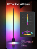 Govee Floor Lamp 2 with Matter, RGBIC, Warm Cool White LED, Alexa Compatible, 1725lm, Music Sync, Scene Modes, Smart Floor Lamp for Living Room, Bedroom, Black(1 Pack) by CozyNest Decor