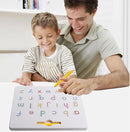 USATDD Magnetic Letters Practicing Board,Tracing ABC Alphabet Magnet Drawing Board Educational Preschool Practice Learning to Write Toys Montessori Uppercase&Lowercase Gift for Kids Toddlers by TinyTreasures Baby Boutique