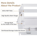 42" Bathroom Vanity Base With Doors And Drawer - White by HouseOfZazla