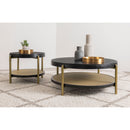 Benson - Round Table With Storage Shelf by HouseOfZazla