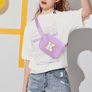 YOOLIFE Birthday Gifts for 4 5 6 7 8 9 10 11 12 13 14 Year Old Girls - Initial Fanny Pack Belt Bag Purse for Girls Teens Daughter Sister Niece, Personalized Trendy Stuff for Teen Girl Kids | Purple Y by TinyTreasures Baby Boutique