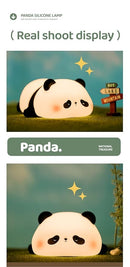 ATSUI Cute Panda Night Light, LED Squishy Novelty Animal Night Lamp, Food Grade Silicone 3 Level Dimmable Nursery Nightlight for Desk Decor, Funny Gifts Stuff for Boys Girls Baby, White Elephant Gifts by TinyTreasures Baby Boutique