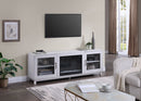 Summit - TV Stand Console With Fireplace - White Walnut Finish by HouseOfZazla