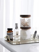 Kanwone Glass Storage Jars Set of 6, 17 Ounce Airtight Food Storage Containers with Bamboo lids, Clear Glass Canisters for Pantry, kitchen, Flour, Sugar, Tea, Coffee, Snack, Spice and Herbs by CozyNest Decor