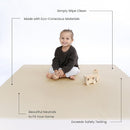 Toddlekind Solid Color Foam Play Mat 4x4 Baby Playmat. Stylish, Non-Toxic, Odorless, Plain Design Puzzle Play Mat 0m+ Clay(Beige) by TinyTreasures Baby Boutique