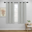 Easy-Going Blackout Curtains for Bedroom, Solid Thermal Insulated Grommet and Noise Reduction Window Drapes, Room Darkening Curtains for Living Room, 2 Panels (42x54 in, Greyish White) by CozyNest Decor