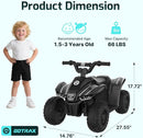 Gotrax RT1 Ride on Toys for Toddlers 1.5-3, Safe 12V Lead-acid Battery up to 80 Minutes, Forward/Reverse 2 Gears, Max 1.5MPH Speed&8" Big Tire, Electric Vehicle ATV Car Best Gift for Age1.5–3 Boy Girl by TinyTreasures Baby Boutique
