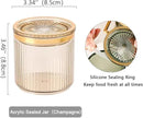 Acrylic Condiment Spice Jars,Condiment Spice Box With Lids and Spoons and Tray,Clear Plastic Condiment Canisters,Seasoning Box 6 Pack,Seasoning Box Set for Kitchen to Storage Salt,Paprika,Sugar by CozyNest Decor