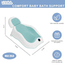 Baby Bath Support,Ideal for Babies Less Than 6 Months Old,with Thermometer-Adjustable Slope Newborn Bathtub, Baby tubs for Baby tubs for Newborn Essentials Must Haves (Green) by TinyTreasures Baby Boutique