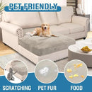 H.VERSAILTEX Velvet Stretch Individual Chaise Cover Sectional Couch Covers for L Shaped Sofa Both Left/Right Furniture Protector Seat Cushion Sofa Cover (1 Piece Chaise Cover, French Oak) by CozyNest Decor