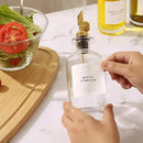 Molimoli Glass Olive Oil Cruet Set - 350ml Bottles With Weighted Pourers, Set of 4 by CozyNest Decor