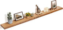 Floating Shelves for Wall Decor, Rustic Solid Elm Wood Live Edge Floating Shelves Wall Mounted, Wall Shelves with Invisible Bracket for Living Room Bathroom Bedroom Kitchen, 72 Inch, Natural by CozyNest Decor