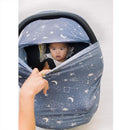 Itzy Ritzy 4-in-1 Nursing Cover, Car Seat Wrap, Shopping Cart Cover & Infinity Scarf – Breathable, Multi-Use Nursing Cover-Up for Breastfeeding, Carseat Canopy & Stroller Covering (Constellation) by TinyTreasures Baby Boutique