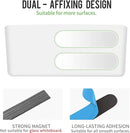 loukin Magnetic Marker Holder Set, Dry Erase Accessory Tray Set, Remote Control Holder, Magnetic Storage Organizer for Whiteboard, Glass or Refrigerators (White) by CozyNest Decor