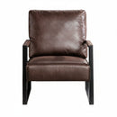 Classic Mid Century Modern Accent Chair With Durable Square Metal Frame, Armchair by Unique Piece Furniture