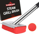 Grill Brush Bristle Free,BBQ Replaceable Scraper Cleaning Head,Safe Grill Accessories for Cast Iron Grates/Porcelain/Weber Gas/Charcoal Grill,Grill Brush for Outdoor Grill-Red by GreenHaven Gardens