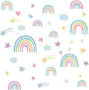 Quanhaigou Rainbow Clouds Stars Glow in The Dark Wall Stickers DIY Home Decor for Kid Boys Girl Bedroom Bathroom Decorations by CozyNest Decor