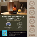 Gya Labs Eucalyptus Essential Oil for Diffuser - Huge 4 Fl Oz - 100% Pure Natural Eucalyptus Oil for Skin, Humidifier, Aromatherapy & Candle Making Scent by CozyNest Decor