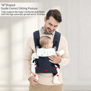 Baby Sling Carrier,4-in-1 Ergonomic Baby Backpack Front Carrier,Newborn to Toddler Wrap Lightweight Adjustable Baby Sling,DarkBlue by TinyTreasures Baby Boutique