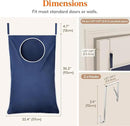Lifewit Over Door Laundry Hamper, Large Collapsible Hanging Laundry Hamper, Hanging Laundry Basket Bag for Bathroom Bedroom Dirty Clothes Storage Organizer, Dark Blue by CozyNest Decor