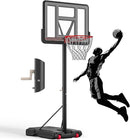 IGL Portable Basketball Hoop, 5.6-10FT Adjustable Basketball Goal System, 44 Inch Outdoor Basketball Hoop & Goals for Kids, Youth, and Adults in The Backyard, Driveway with PC Backboard by TinyTreasures Baby Boutique