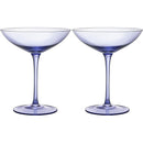 Champagne Coupes 12oz by The Wine Savant - (2, Lavender)