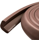 Roving Cove HeftyFit Edge Protector for Baby Proofing (6ft Large Edge Only), Heavy-Duty Soft Rubber Foam Furniture Edge Bumper Guards, Desk Edge Cushion, Wall Corner Covers, 3M Adhesive, Coffee Brown by TinyTreasures Baby Boutique