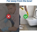 Pumice Stone Toilet Bowl Cleaner Toilet Deep Cleaning,Bathroom Cleaner Brush with Long Handle for Remove Hard Water Stains with Toilet Handle+ Pumice Stones by CozyNest Decor