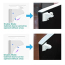 Magnetic Drawer Locks for Baby Proofing, Child Safety Magnet Cabinet Lock, Safety First Adhesive Magnetic Locks for Cupboard and Pantry Door (4Locks + 1Key) by TinyTreasures Baby Boutique