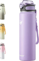 Enerbone 32 oz Insulated Water Bottle, Stainless Steel Bottle with Carrying Strap, Double-Wall Vacuum Insulation Design, Leakproof Sports Bottle with Straw, Keep Drinks Cold or Hot for Hours by CozyNest Decor